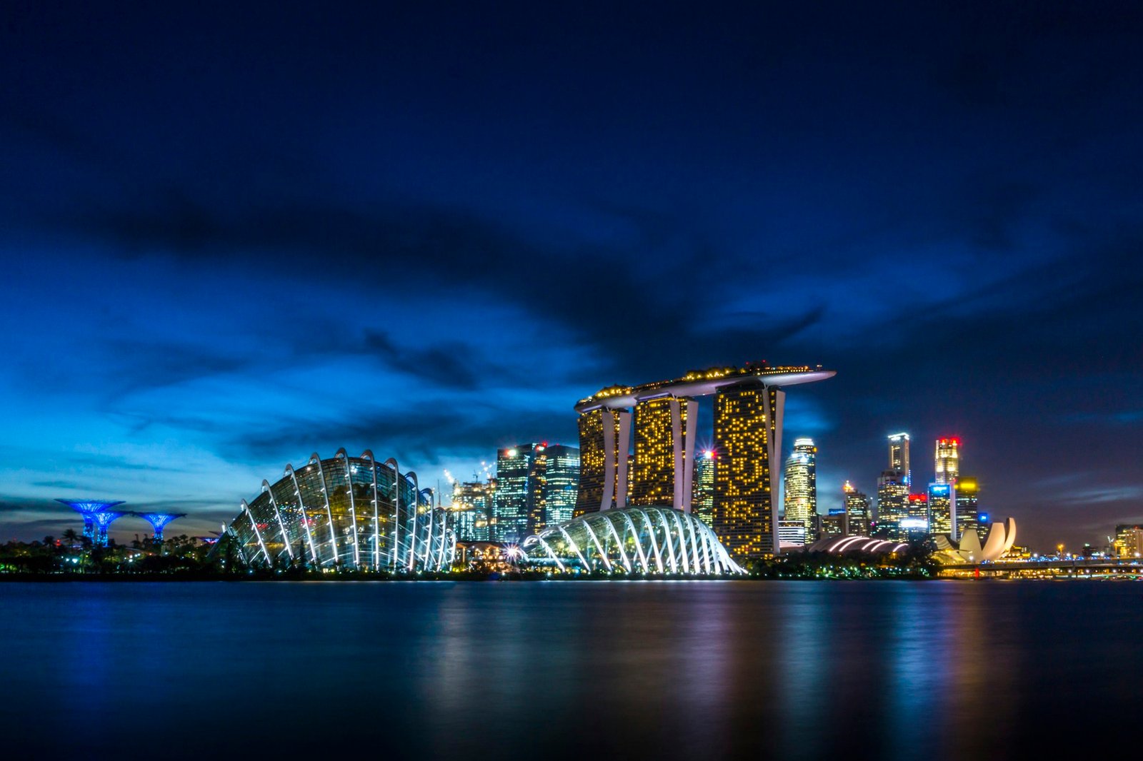 Singapore’s Marina Bay waterfront and skyline